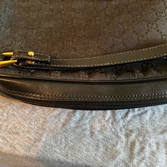 Authentic Black Gucci Monogram GG Canvas Toiletry Bag / Pouch - Good Condition - Picture 6 of 11